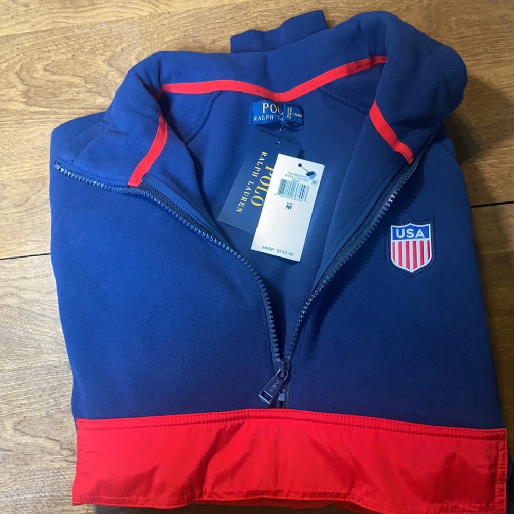 🆕Polo Ralph Lauren 🏇Active Hybrid Quarter-Zip Fleece pullover🔥 - Picture 8 of 12
